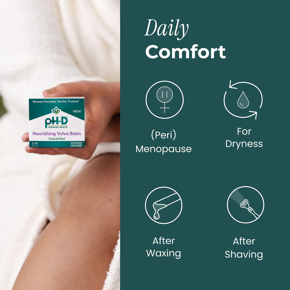 pH-D vulva balm creamy texture close-up