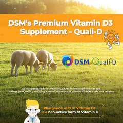 PHARGOODS+ D3 Drops packaging emphasizes safety and purity for families
