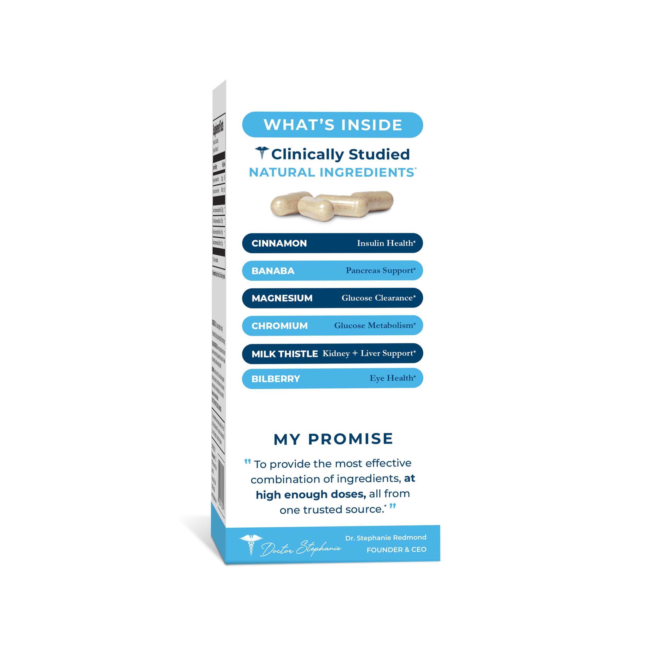 Pharmaganics Blood Sugar 24 Hour bottle close-up highlighting the 6-in-1 formula for daily use.