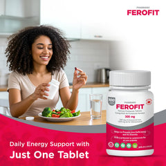 Pharmaris Ferofit bottle and box view with clear product details.