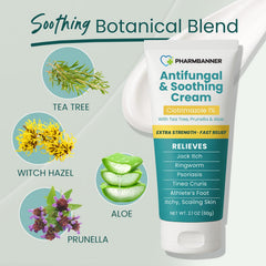 Hands applying cream to foot area for targeted relief
