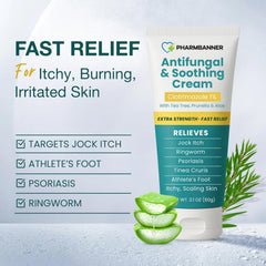 Ingredient closeup with Tea Tree Oil and Aloe for soothing care