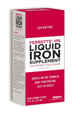 Pharmics Ferretts IPS liquid iron bottle with easy pour for gentle iron intake