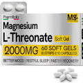 Pharmlitalia Magnesium L-Threonate 2000mg Soft Gels – Brain, Sleep & Focus Support (60 Count)