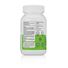 Closeup of TheHeme bottle showing gluten free and non GMO formula