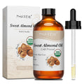 PHATOIL Organic Sweet Almond Oil 118 ml | Cold-Pressed & USDA Organic Carrier Oil