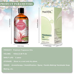 PHATOIL Magnolia Japonesa: aceite en vidrio de lujo para aromaterapia.