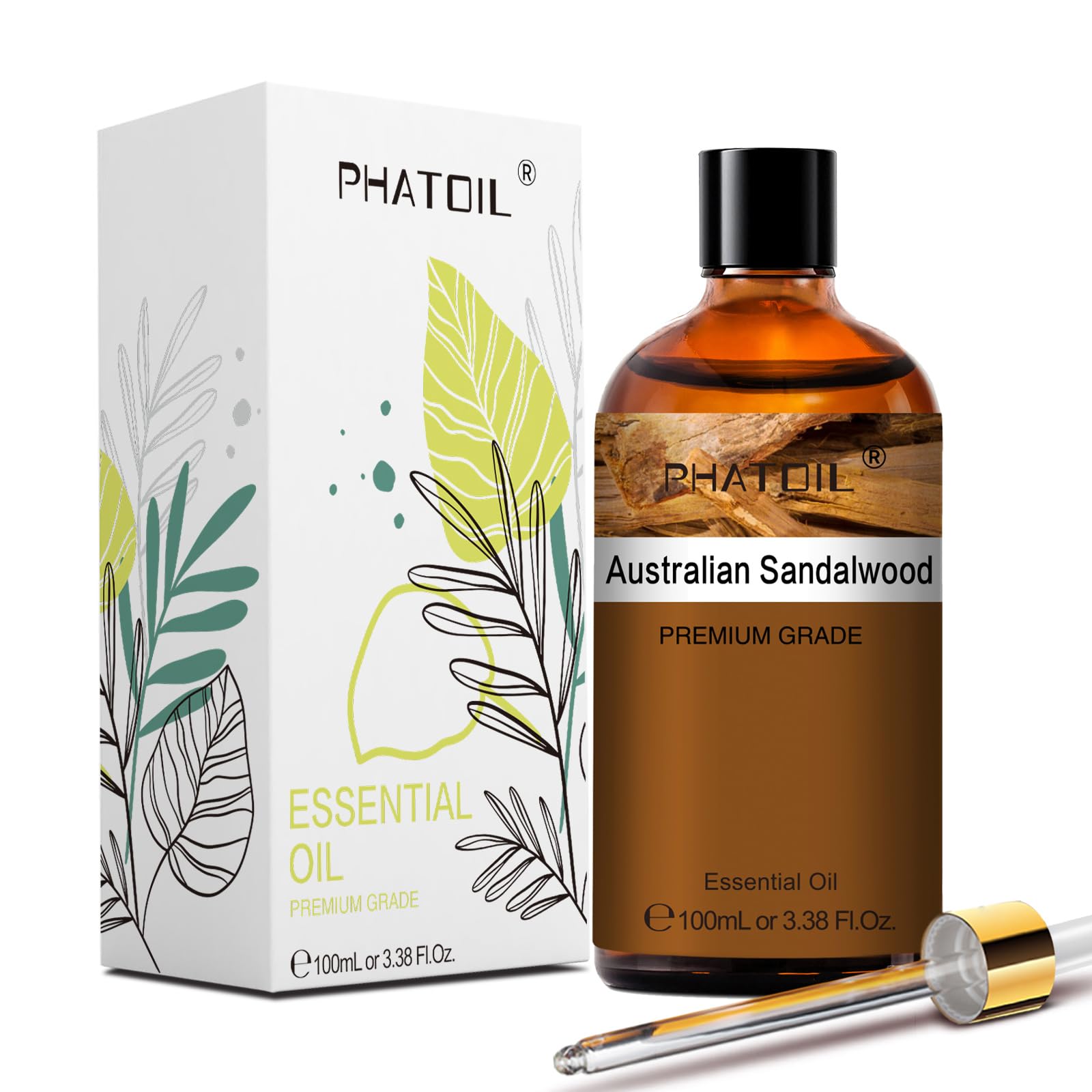 PHATOIL aceite de sándalo australiano para velas y proyectos aromáticos.