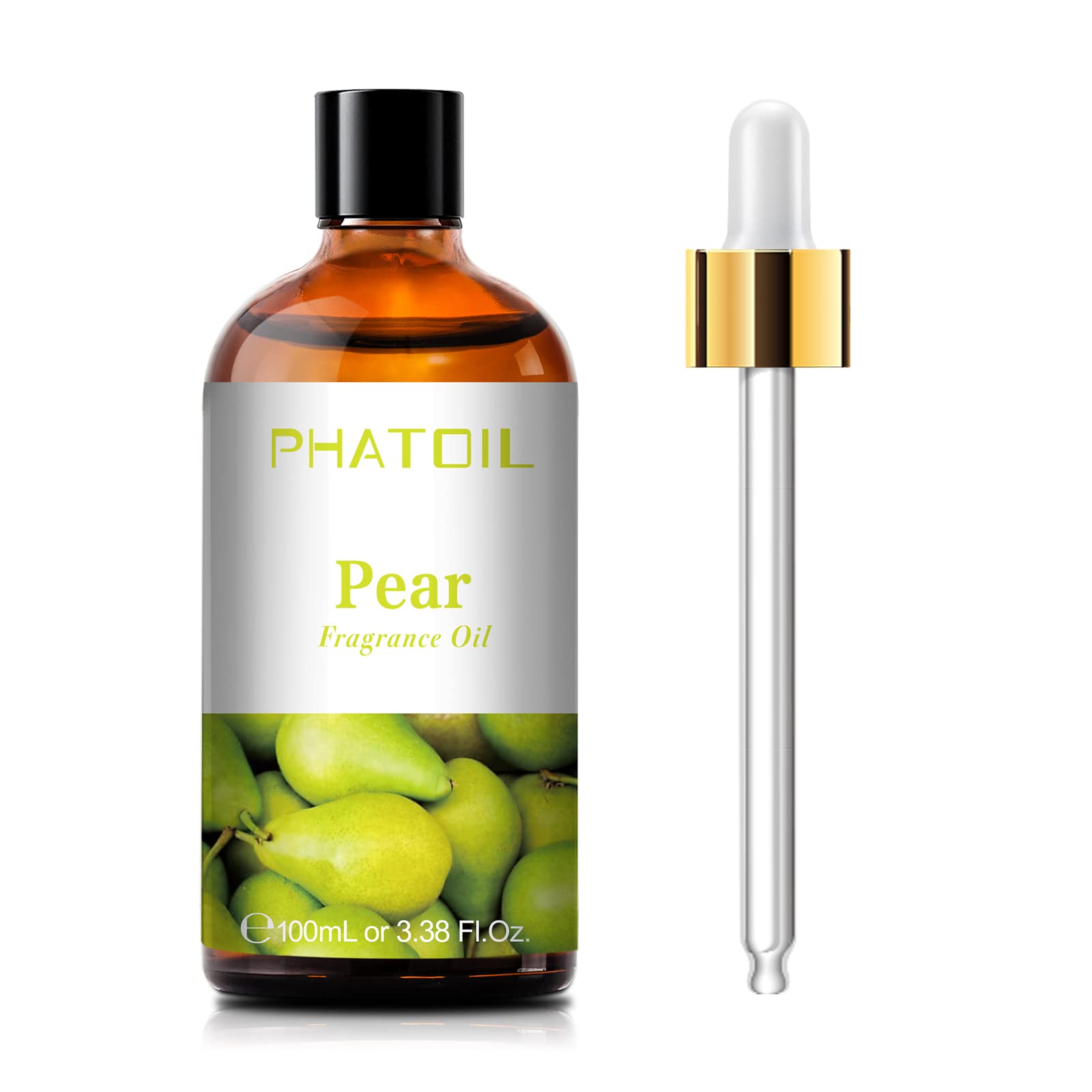 PHATOIL Aceite Pera - botella de vidrio para aromaterapia y difusores.