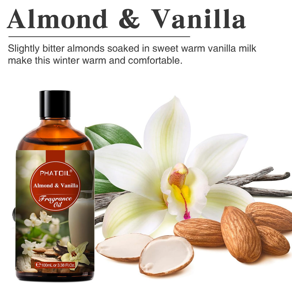 PHATOIL Almond Vanilla aroma in UV protected glass bottle