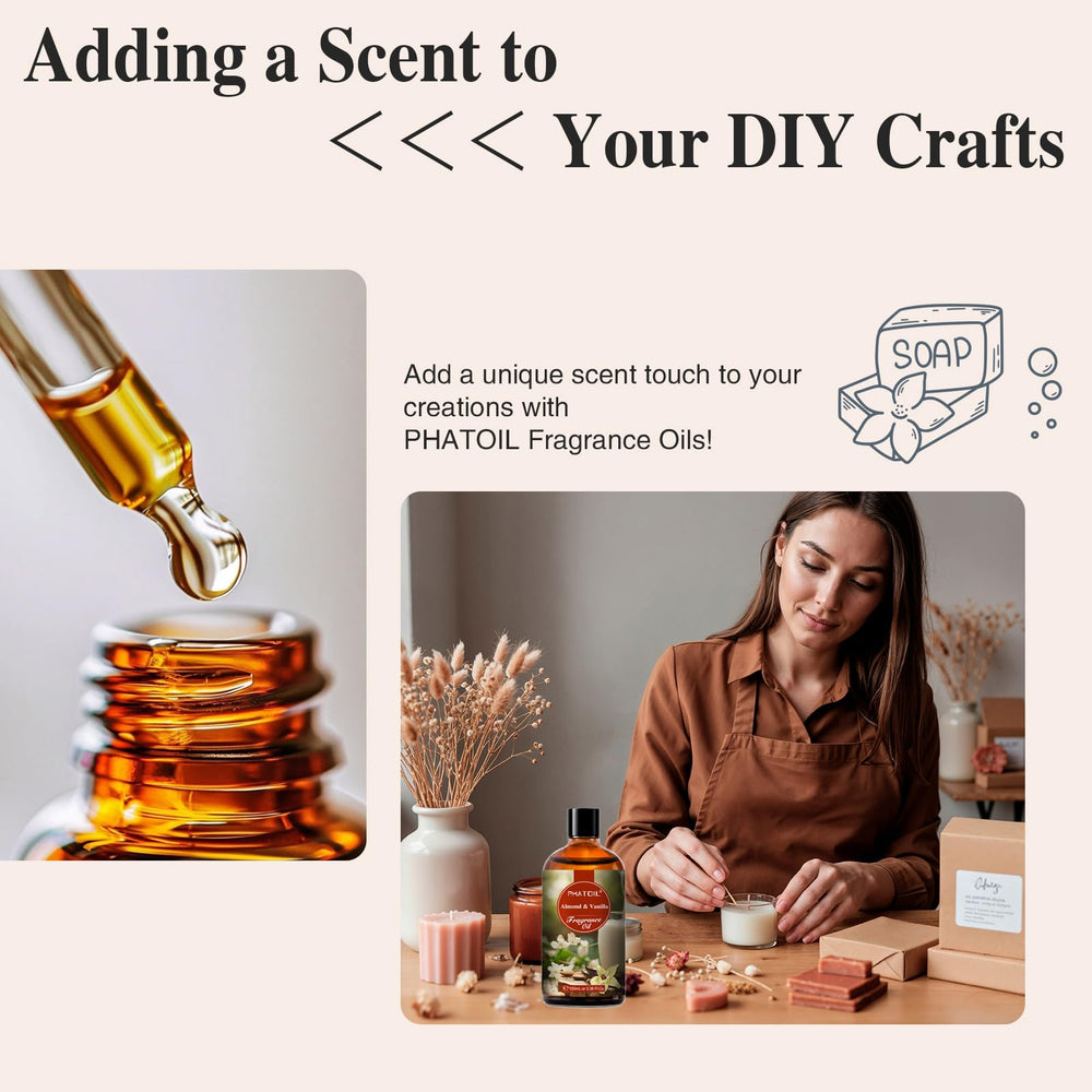 PHATOIL Almond Vanilla fragrance for candle making and soaps