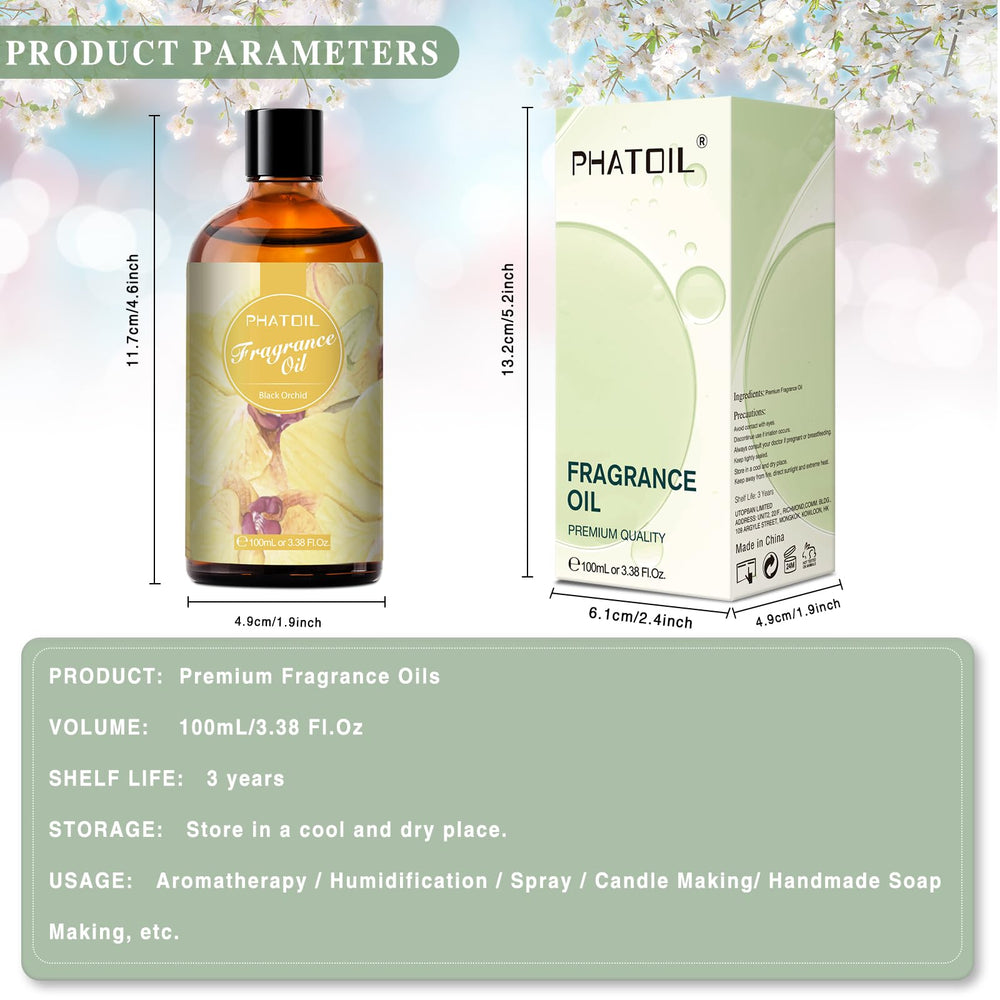 PHATOIL Black Orchid difunde un aroma sofisticado en el hogar.