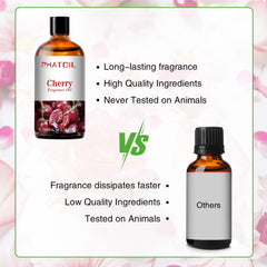 PHATOIL Cherry Fragrance Oil for soap making adds natural sweetness and depth.