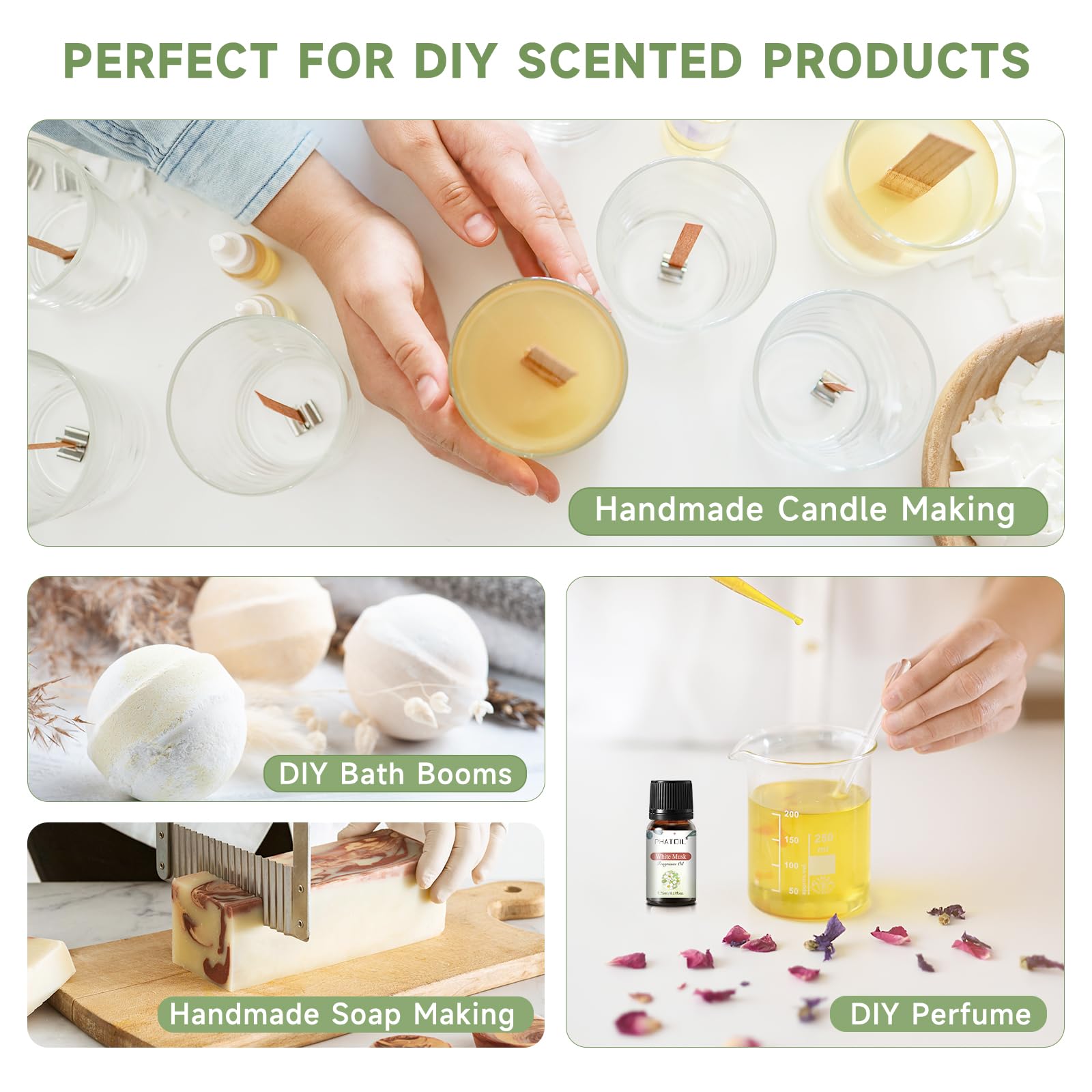 PHATOIL coconut-vanilla fragrance oil 5ml bottle for small-batch candles.
