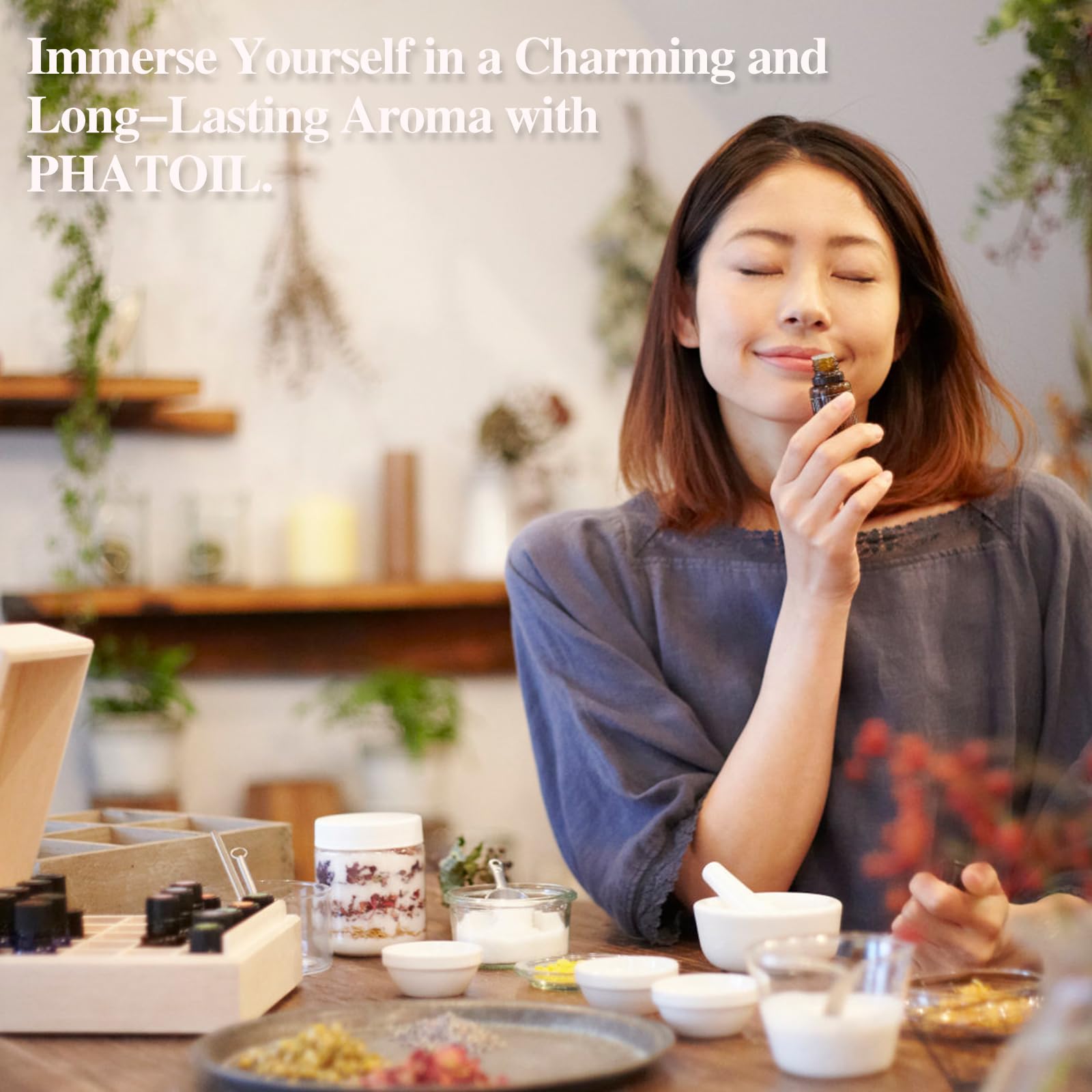 PHATOIL premium glass dropper ensures precise scent measurement.