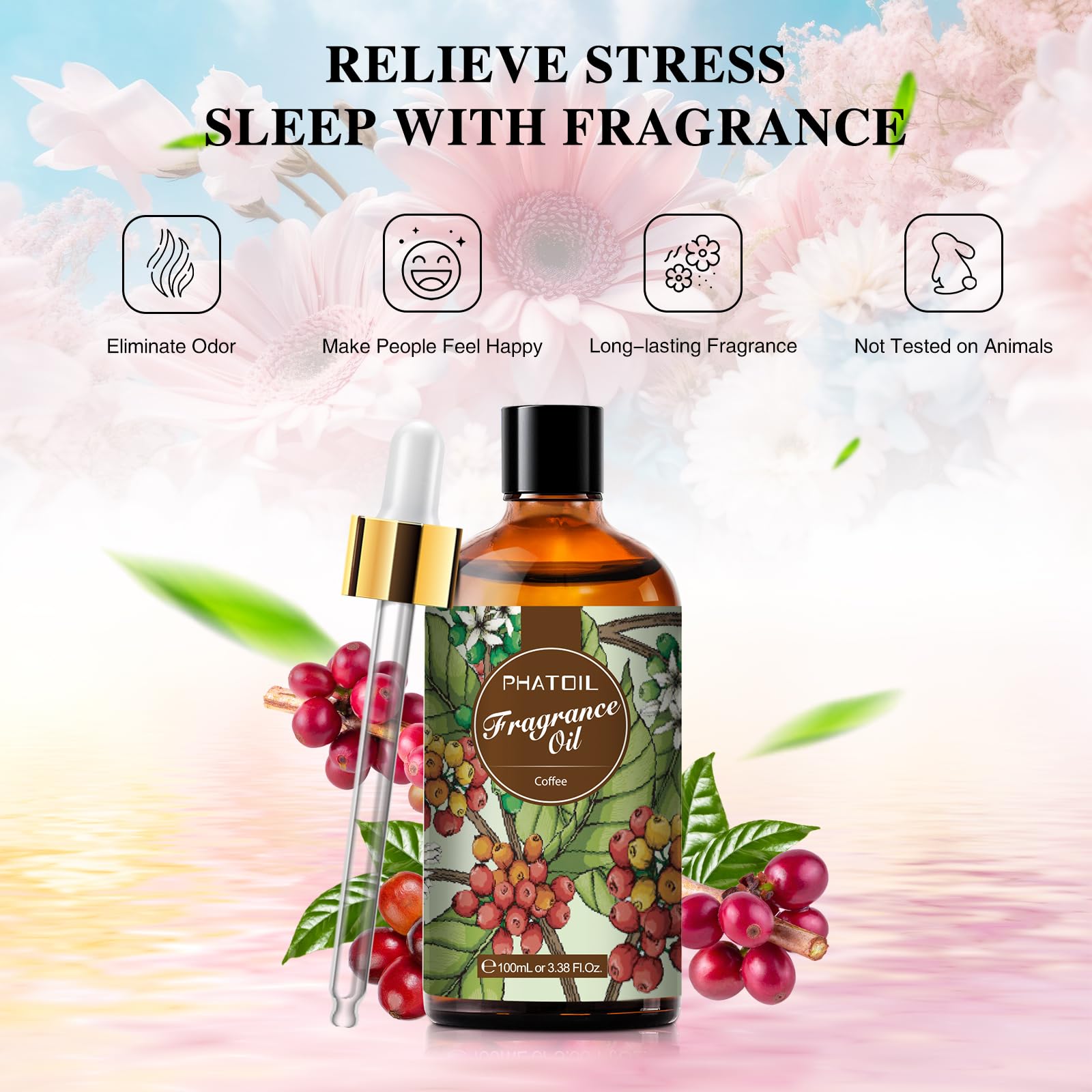 PHATOIL coffee fragrance oil for candle making enriches DIY projects.