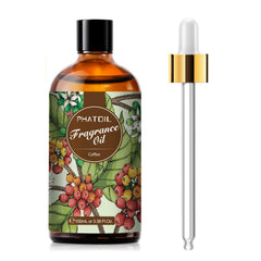 PHATOIL coffee fragrance oil bottle for diffusers enhances cozy kitchen ambience.