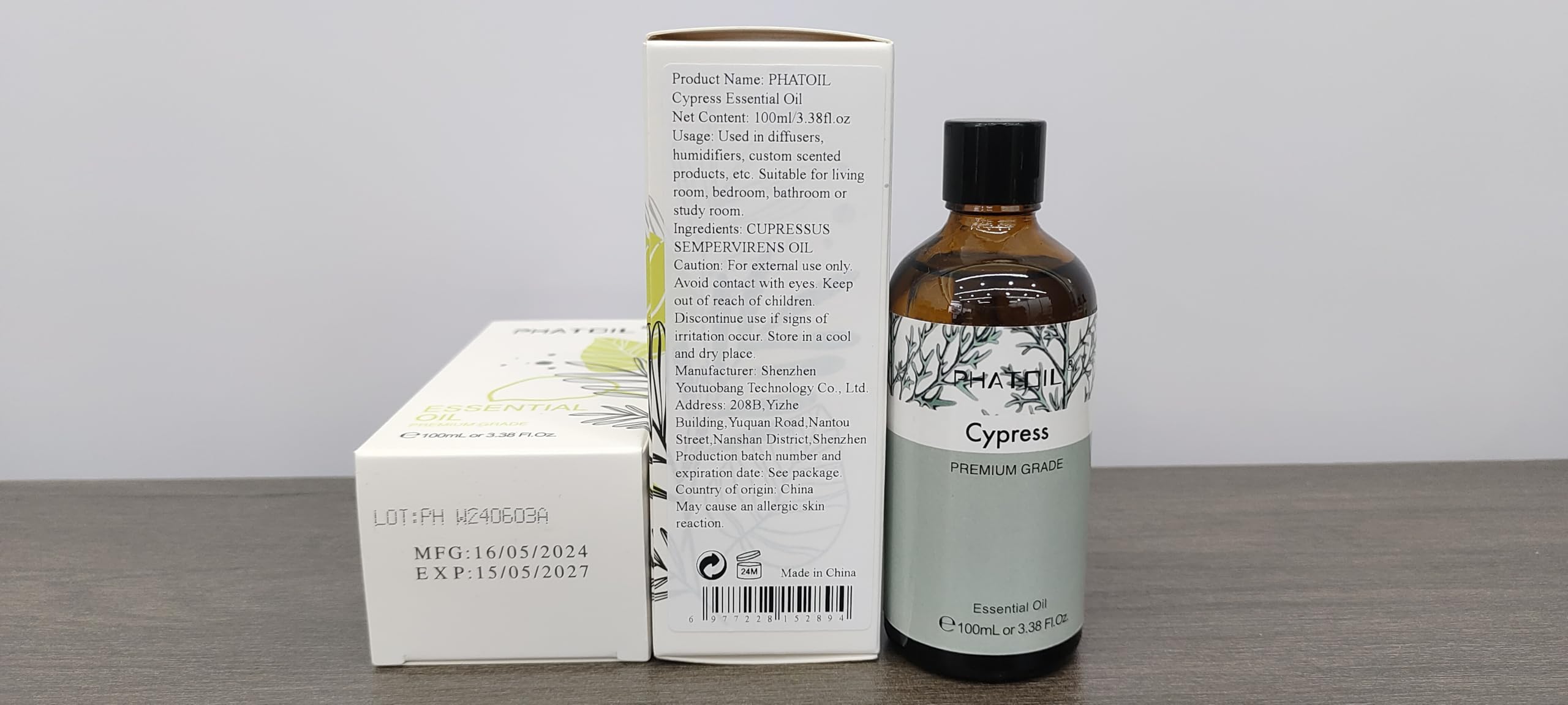 PHATOIL Cypress room scent idea for a calming atmosphere