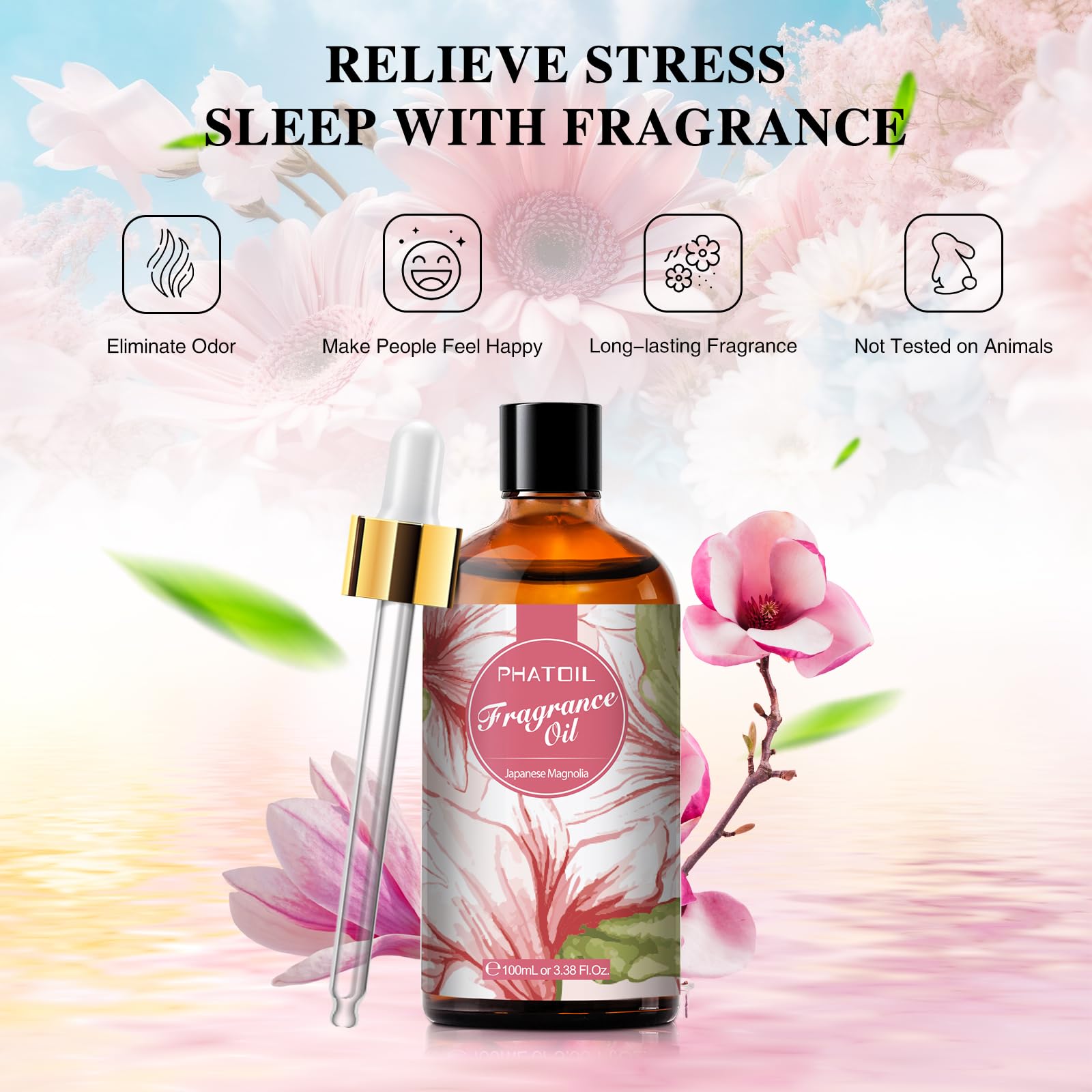 PHATOIL Magnolia Japonesa: uso DIY para jabones y velas con aroma suave.