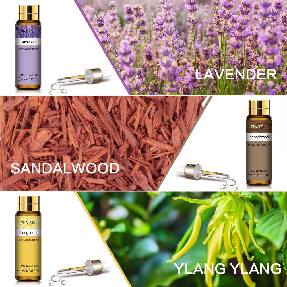 PHATOIL vanilla essential oil bottle creates warm, comforting scents.