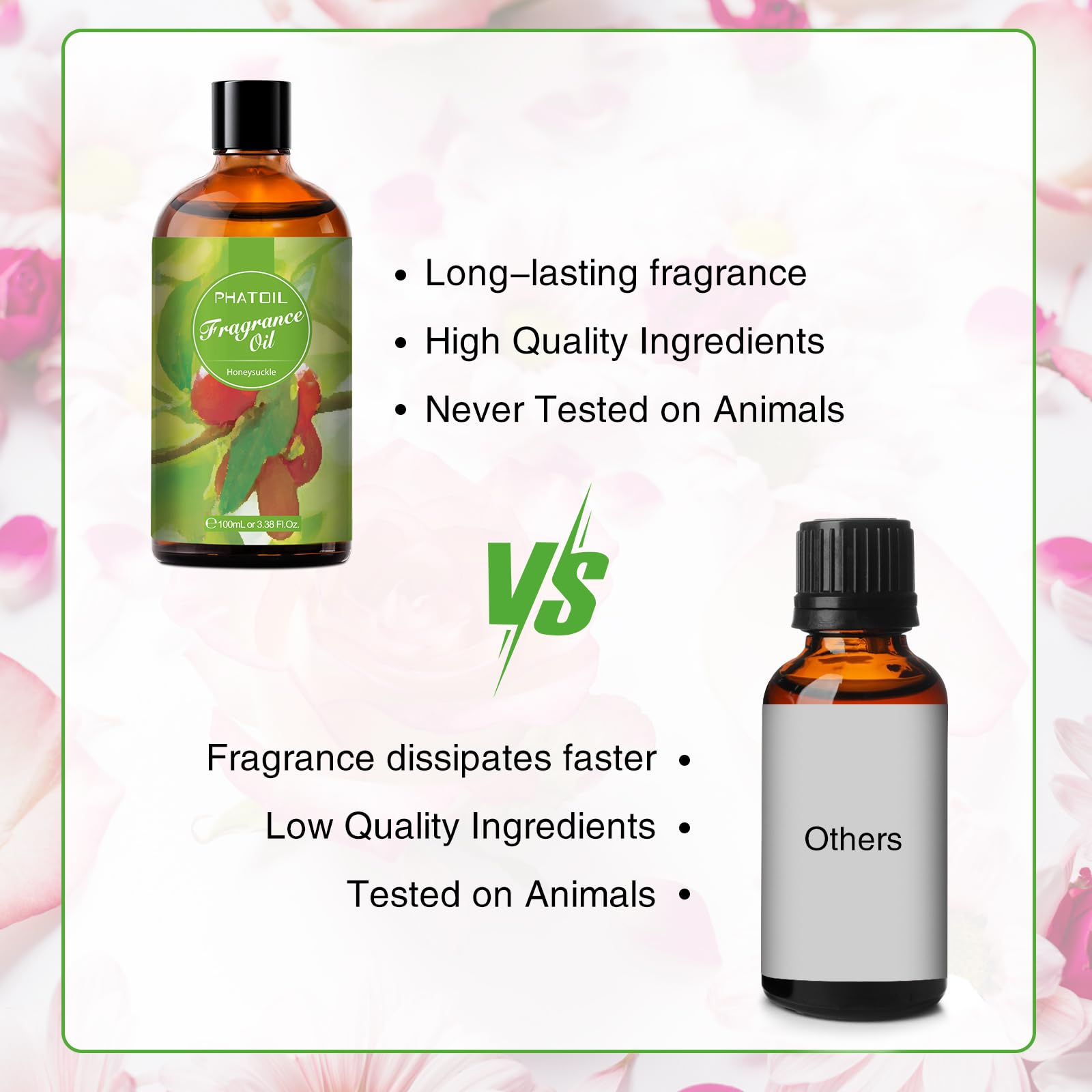 Diffusers fill spaces with a floral, calming scent.