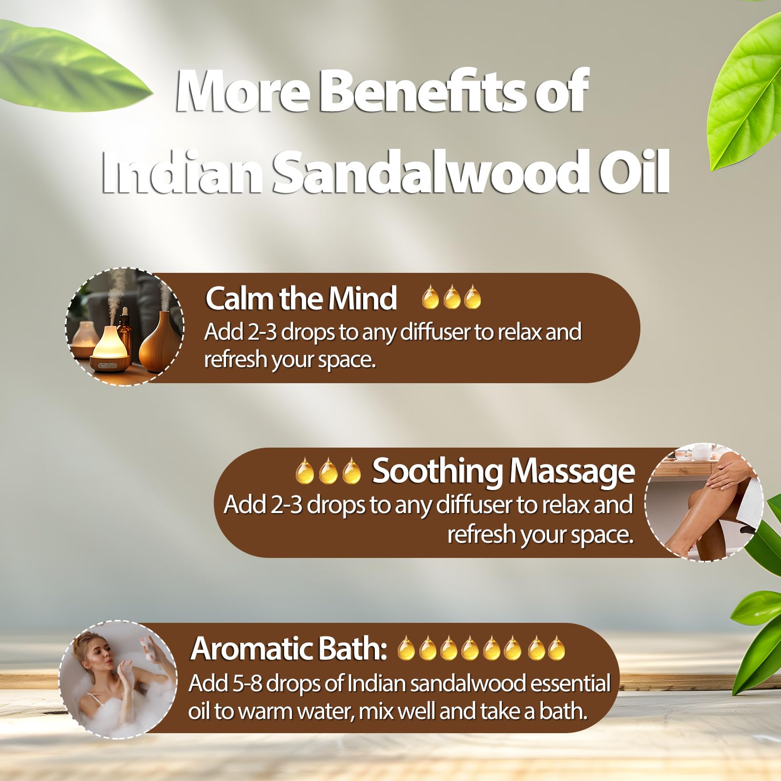 PHATOIL sandalwood oil massage blend for relaxation