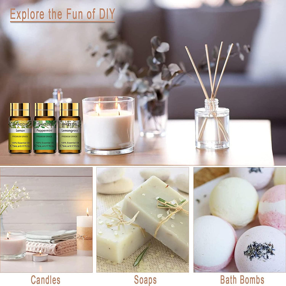 PHATOIL lemongrass oil bottle adding crisp citrus notes