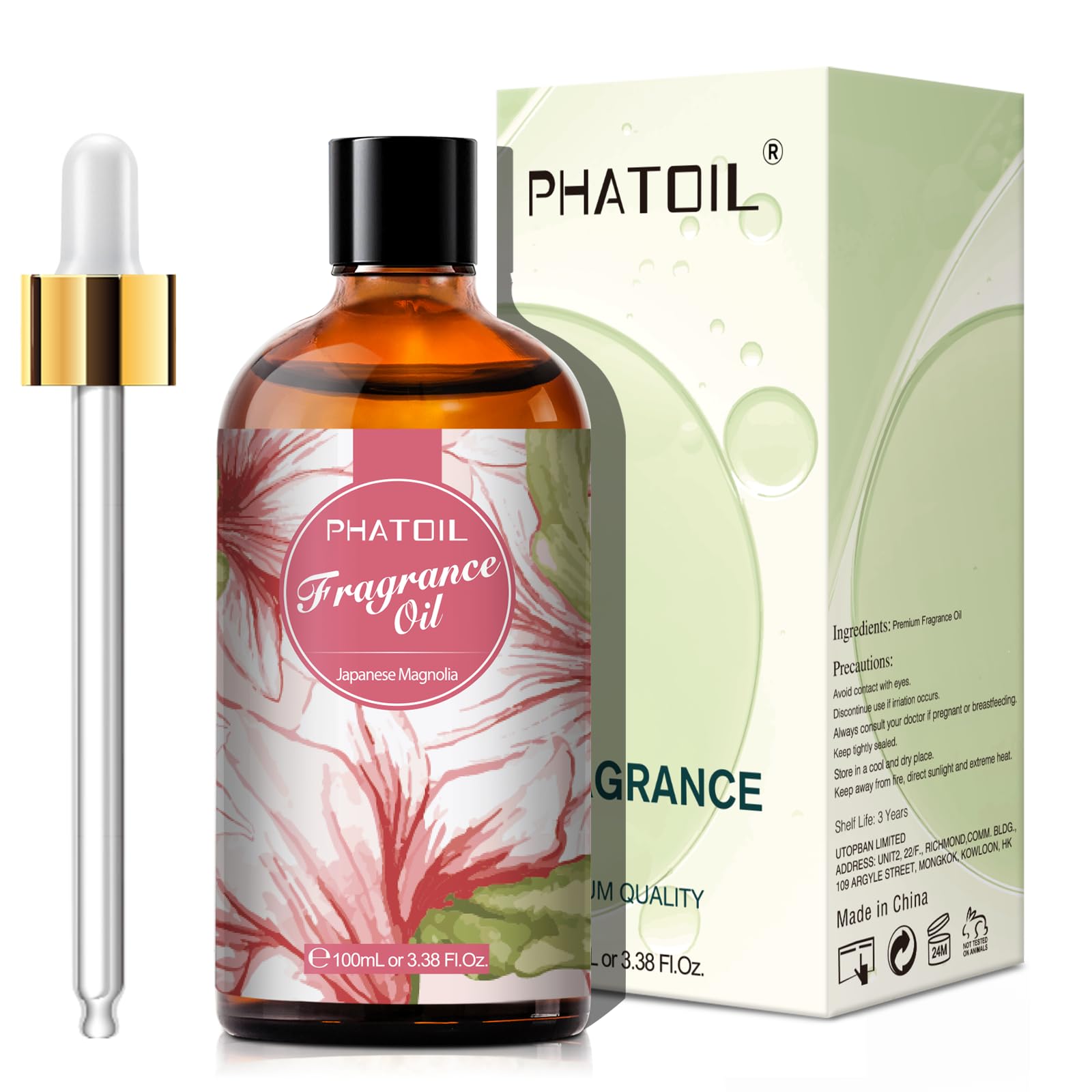 PHATOIL Magnolia Japonesa: difusor con fragancia para ambientes relajantes.