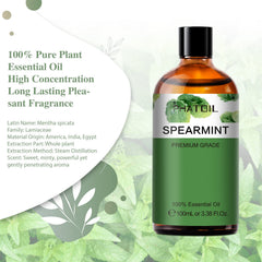 PHATOIL Spearmint amber bottle shields oil from light to preserve potency