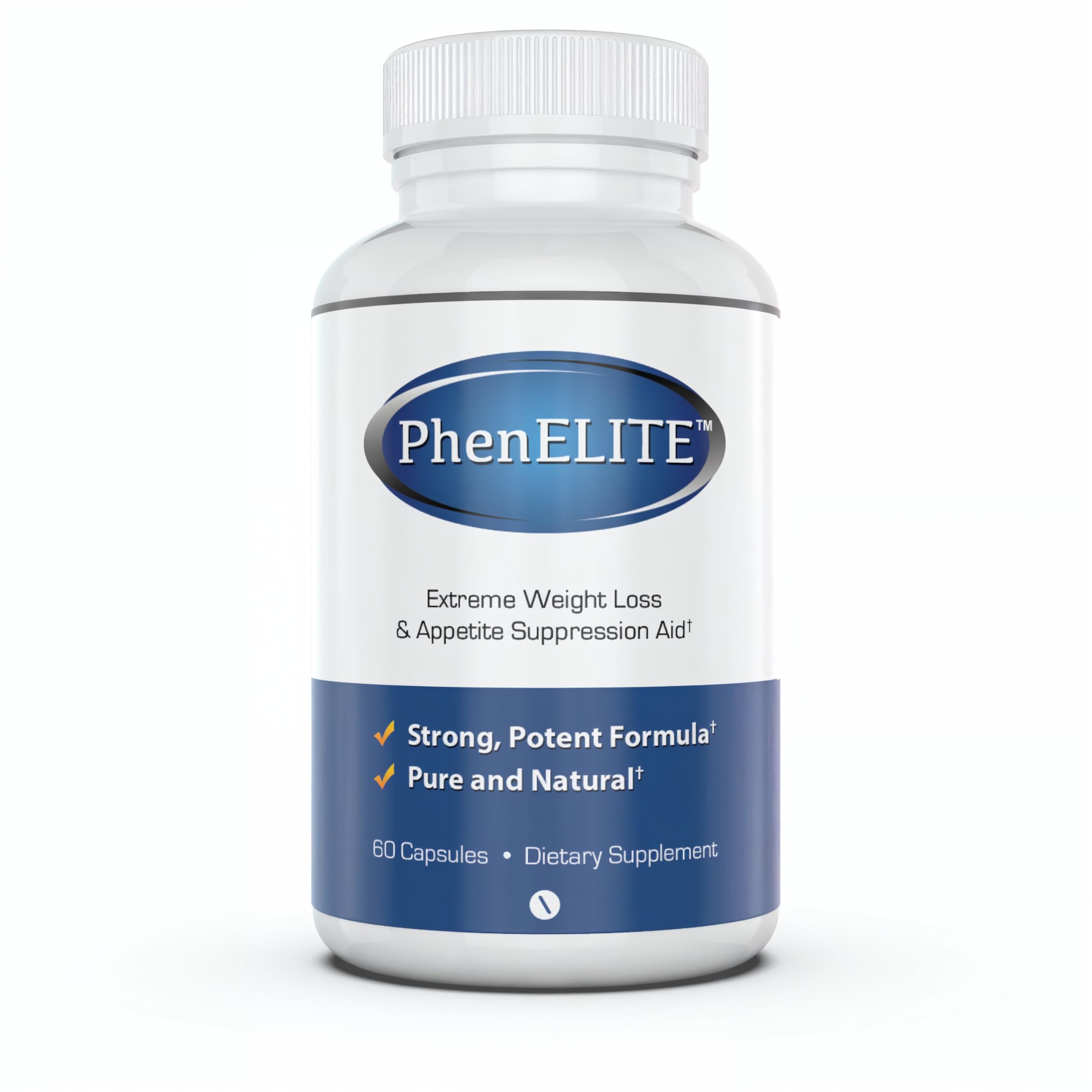 Phenelite fat burner bottle front view highlighting vegan formula.