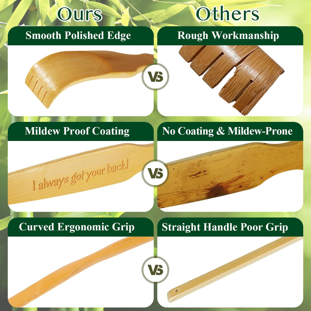 Pheuphry back scratcher handcrafted with a high gloss finish for a premium feel.