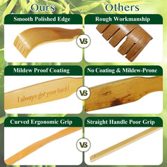 Pheuphry back scratcher handcrafted with a high gloss finish for a premium feel.