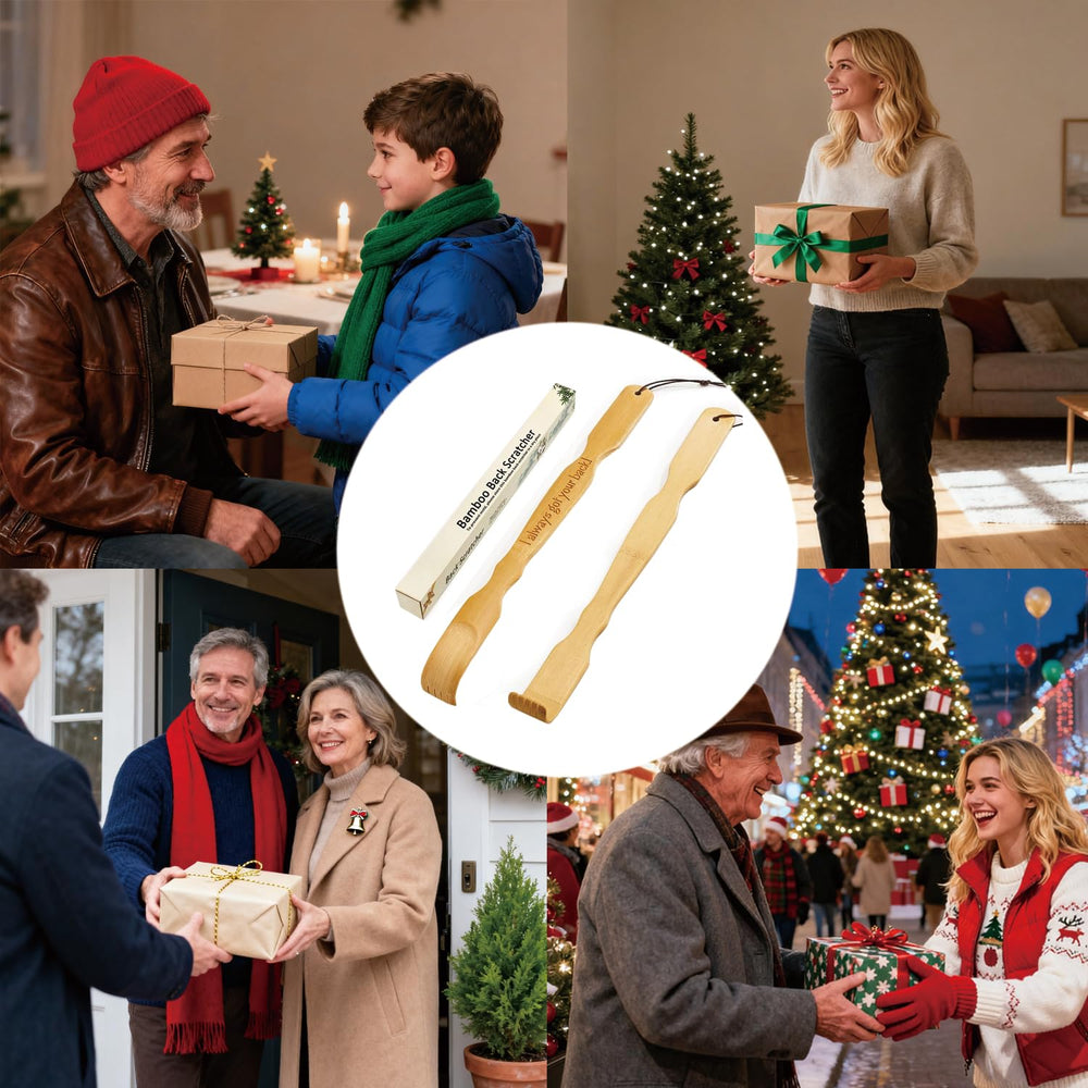 Pheuphry back scratcher features a 16.5 inch handle and extended reach.