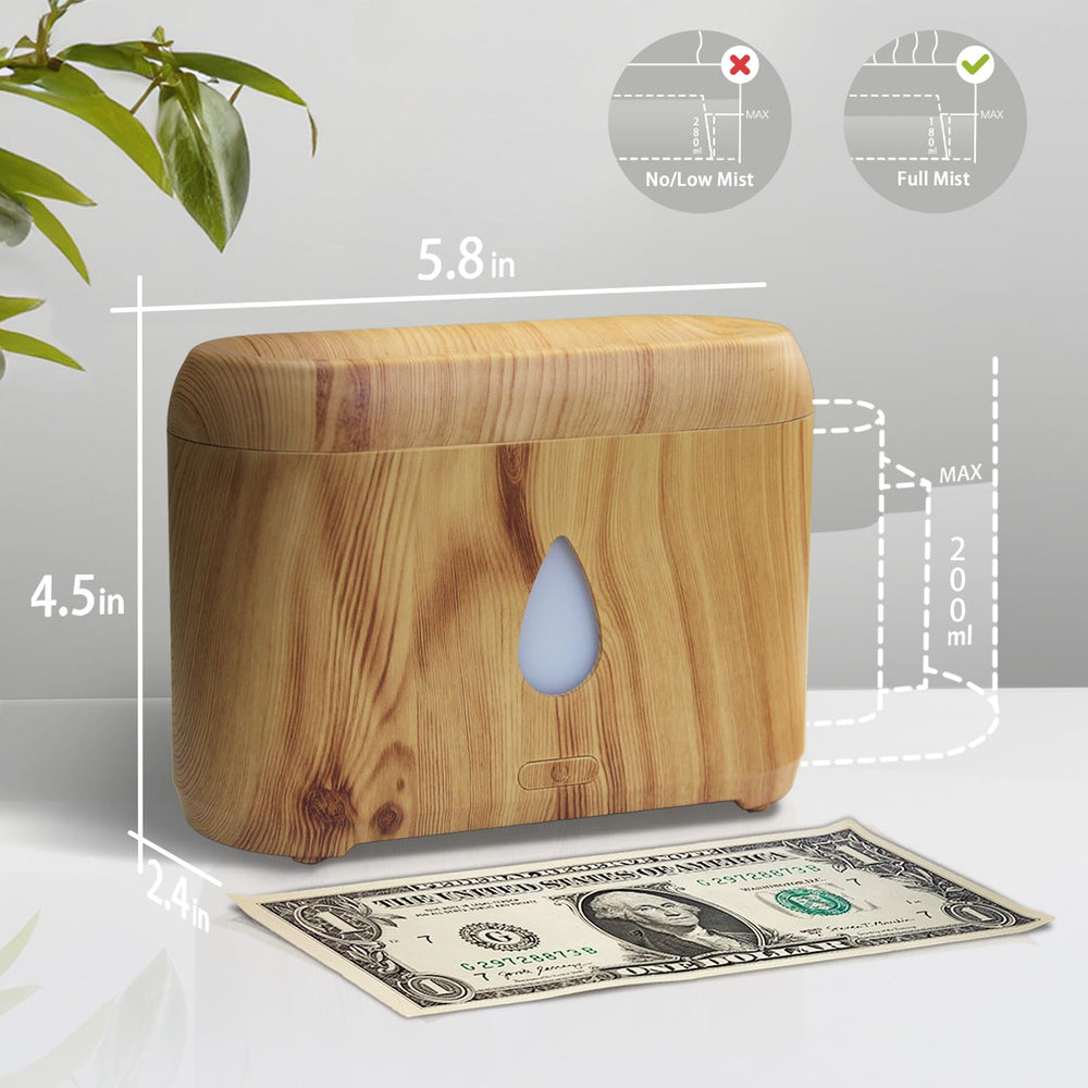 Phimuezl auto off diffuser protects the device and saves energy