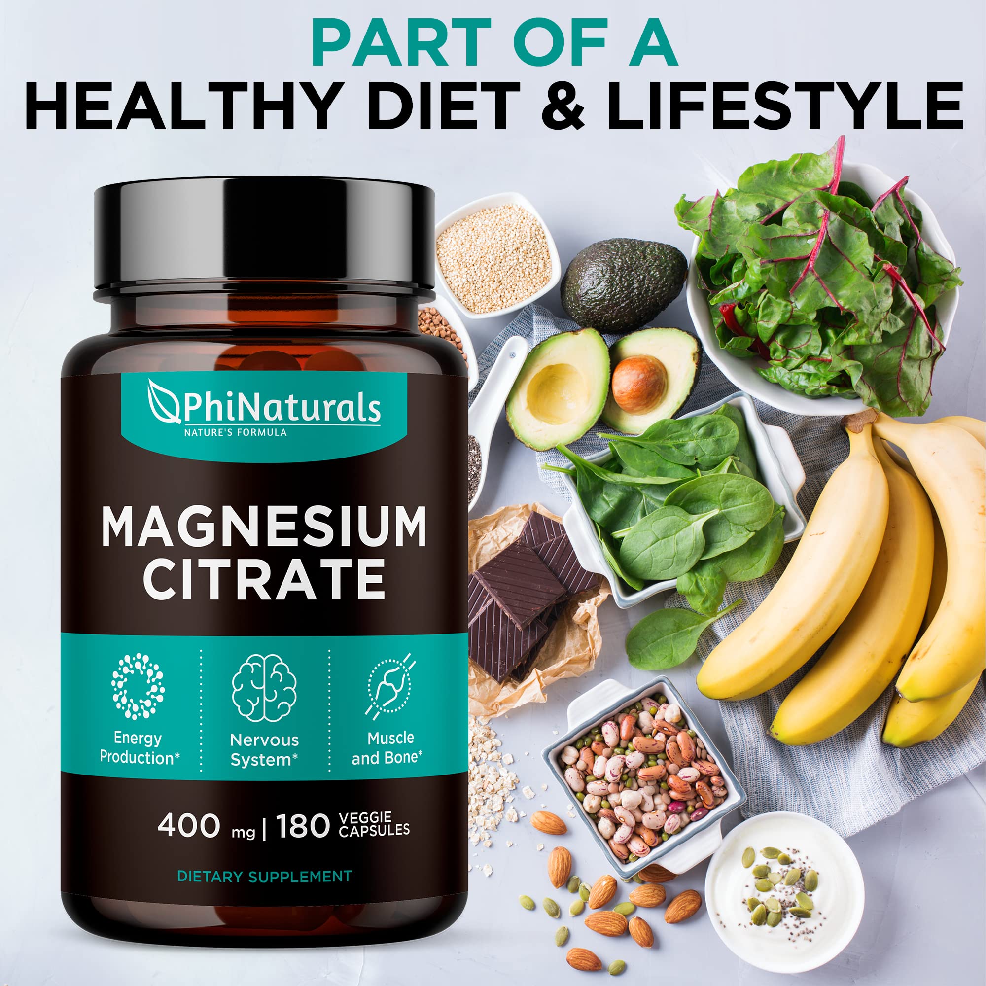 PhiNaturals easy-swallow capsules designed for busy lifestyles