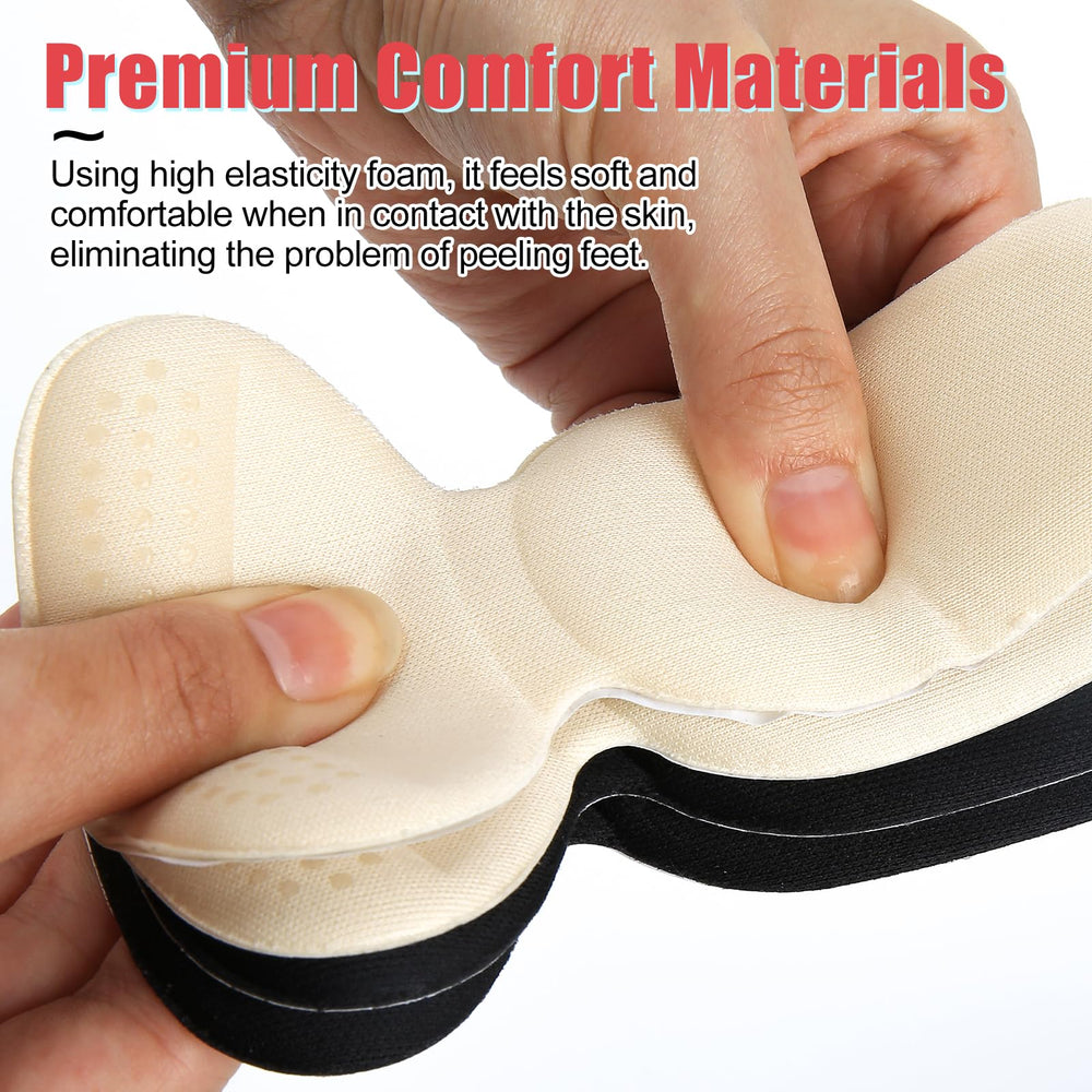 PHIXBEAR dress shoes use shows discreet, size-tightening heel inserts.