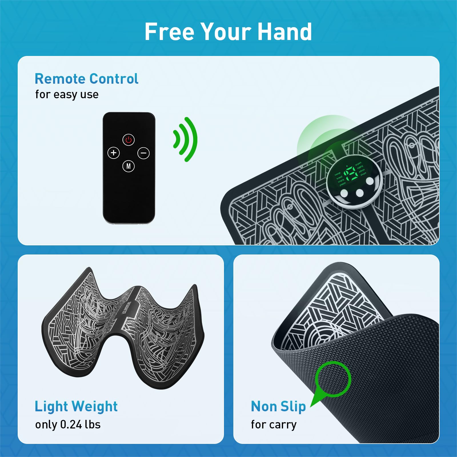 Easy-to-clean surface and rollable mat from Phixnozar