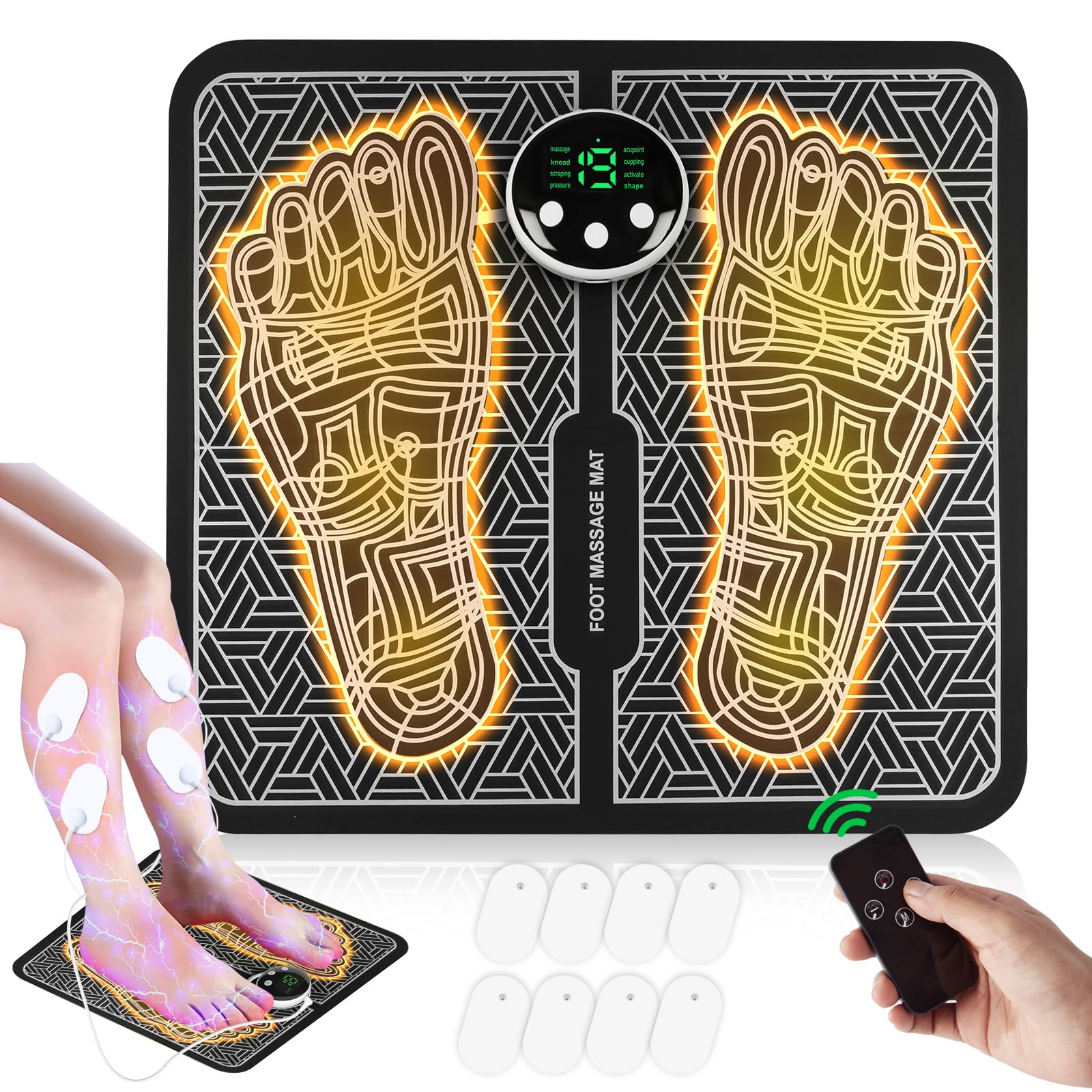 Phixnozar TENS and PMS device with LCD display for easy at-home use and control