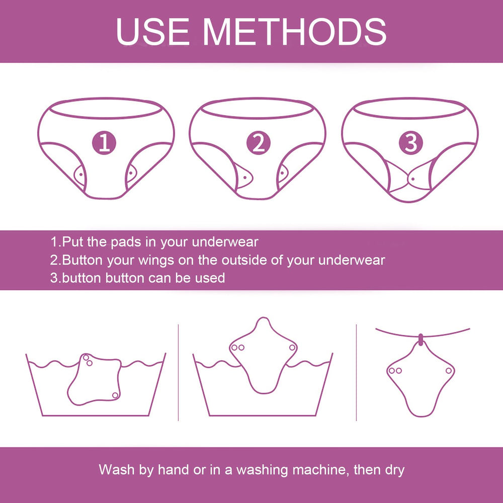 PHOGARY wet bag for storage keeps pads discreet and hygienic between uses.