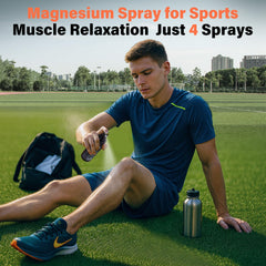 Phonelein magnesium spray in hand demonstrating easy application.
