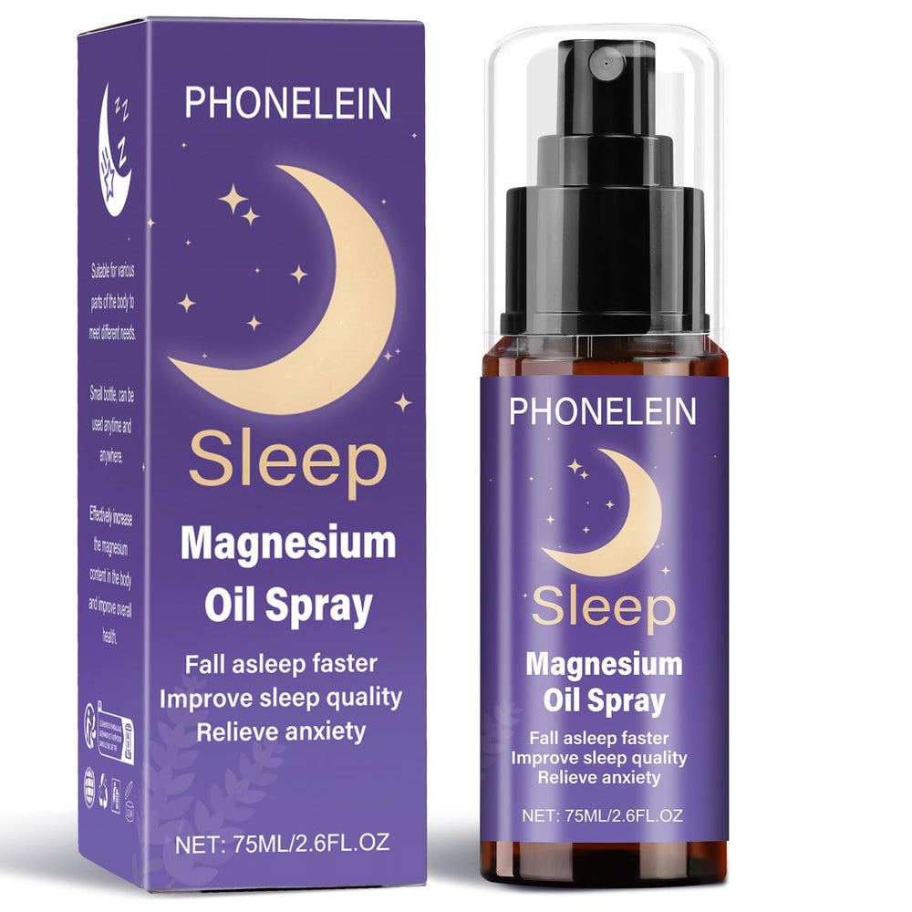Phonelein Spray de Magnesio: botella de 75 ml de Mar Muerto para dormir mejor.