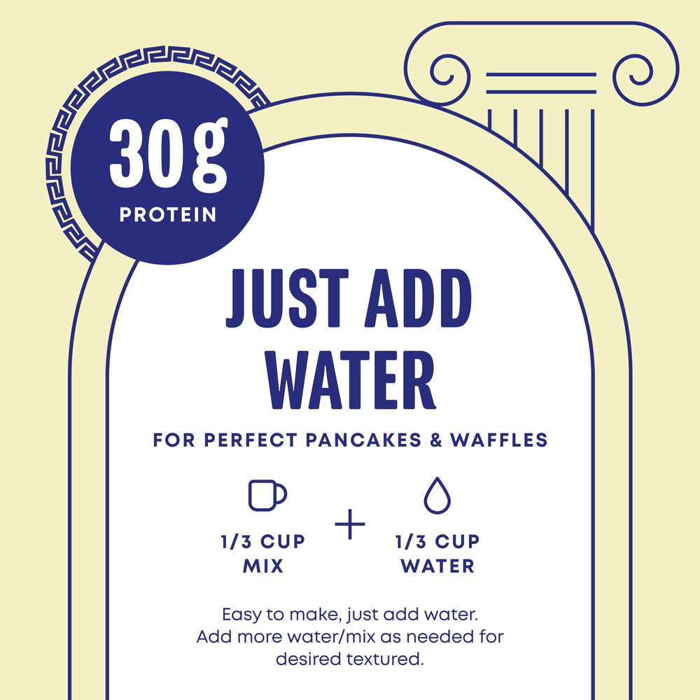 Phoros Protein Pancake Mix ingredients in a bowl for healthy prep