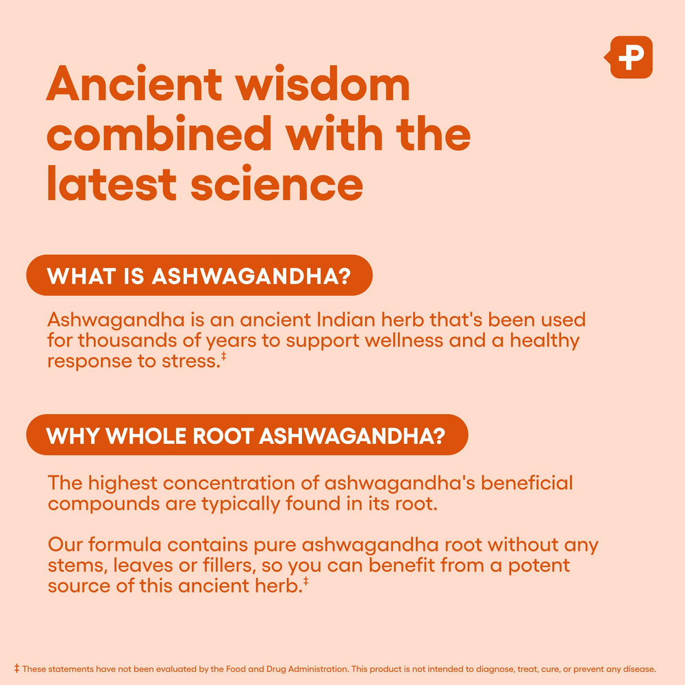 Physician's CHOICE Ashwagandha manufactured in USA with imported roots.