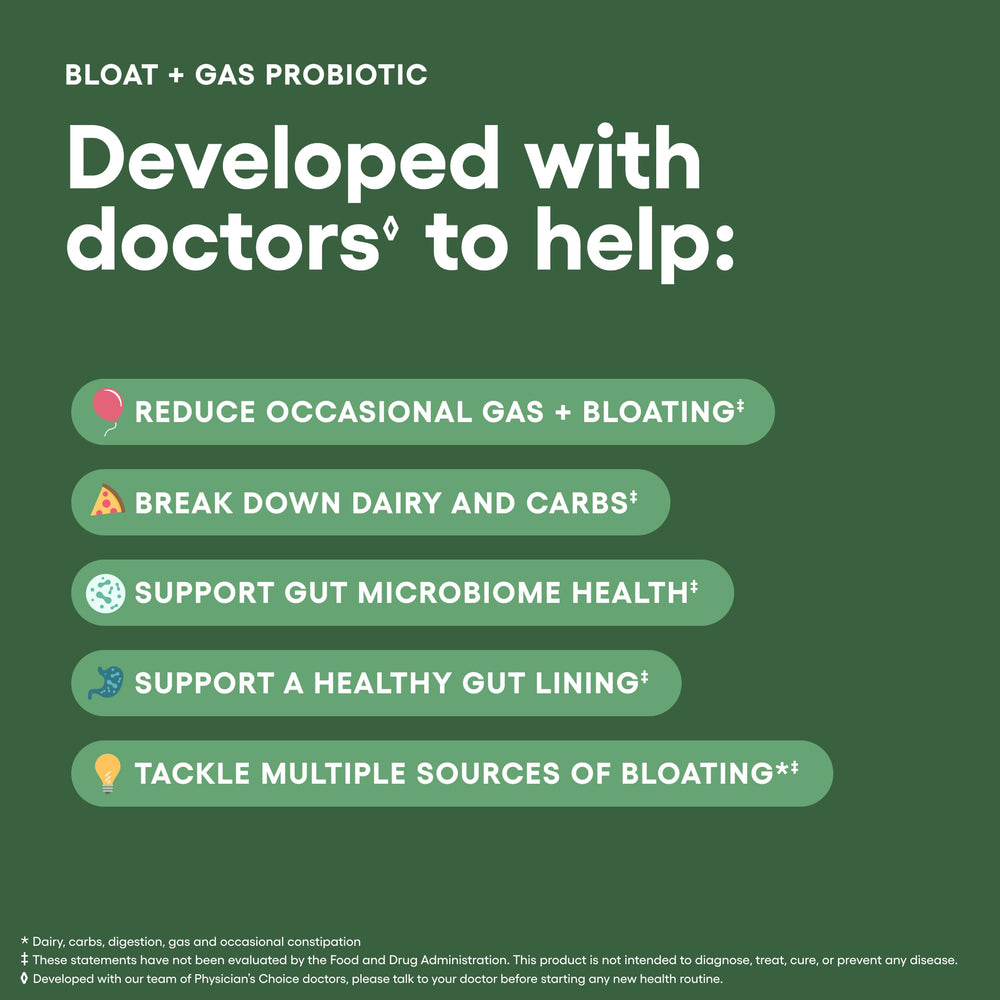 Physician's CHOICE label highlights full 5-in-1 benefits