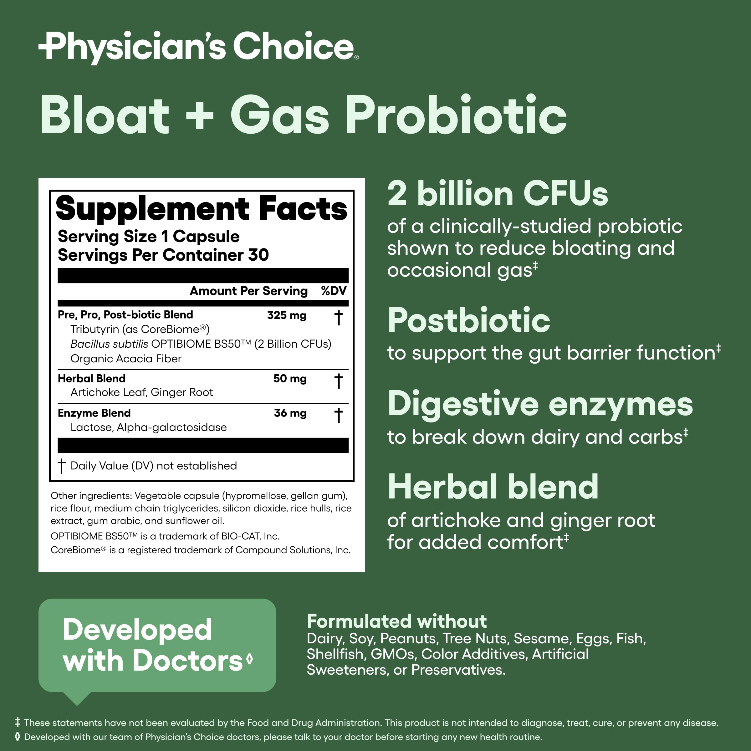 Physician's CHOICE packaging reflects USA-made quality and testing