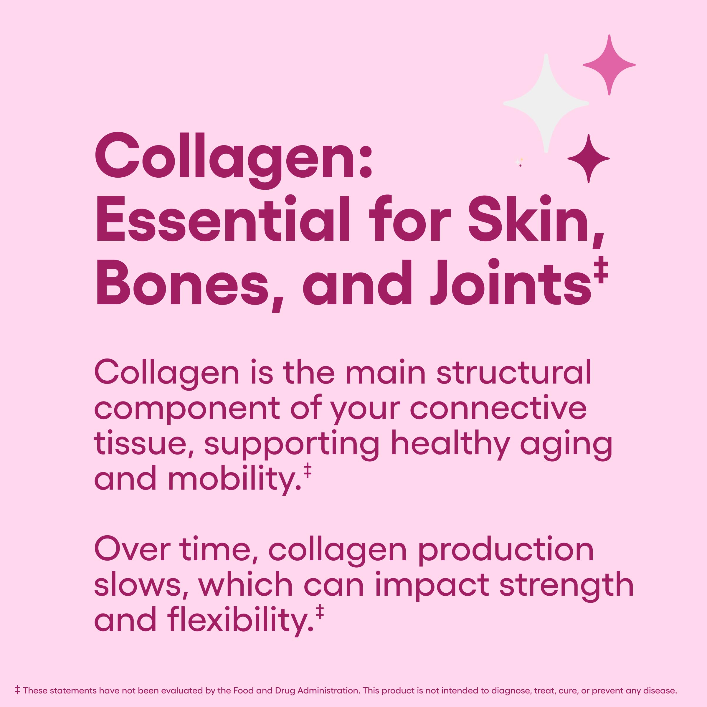 Physician's CHOICE collagen peptides digestive enzymes badge indicating easy dissolution.