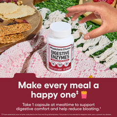 Physician's CHOICE bottle pour shows quick-release enzymes for diverse meals.