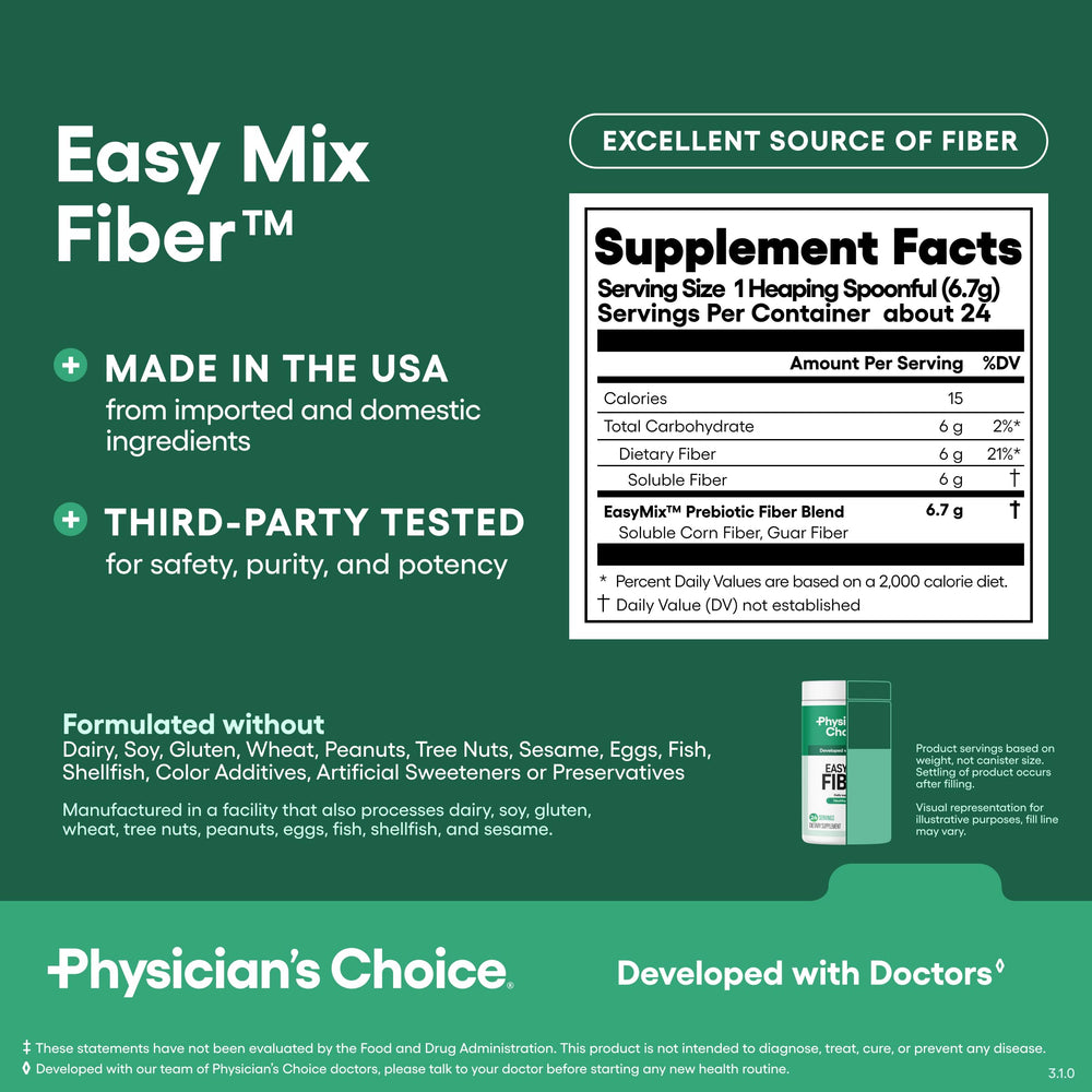 Physician's Choice Easy Mix Fiber glass with drink demonstrates seamless blending