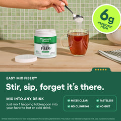 Physician's CHOICE Easy Mix Fiber dissolves into coffee for tasteless daily fiber support.