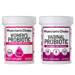 Physician's CHOICE Feminine Power Duo bottle front for daily vaginal and urinary balance.